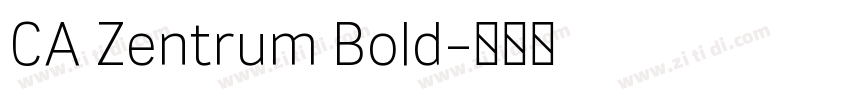 CA Zentrum Bold字体转换